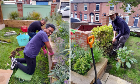 Many hands make light work! Volunteers have been the driving force behind the transformation