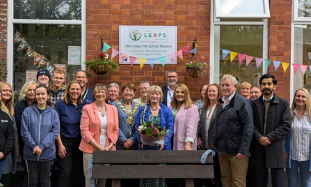 The official opening also saw the unveiling of a memorial bench for LEAP Trustee Tony Berry